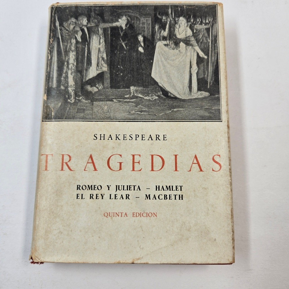 Shakespeare Tragedias Spanish Quinta Edicion Ediciones Ibericas Madrid Hardcover